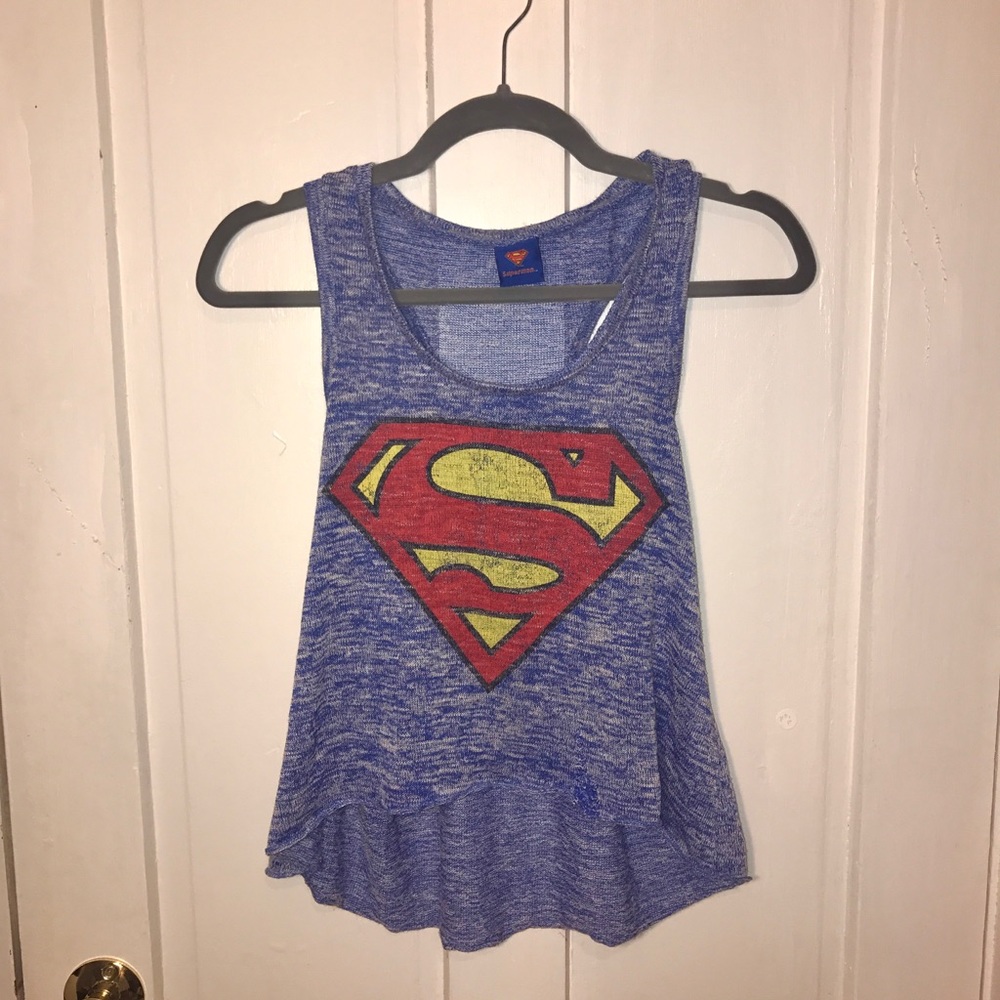 KNITTED SUPERMAN TANK TOP